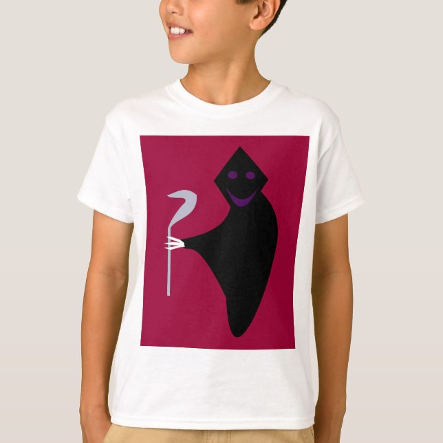 T-shirt Grim Reaper Halloween Kids T Shirt (Devant)