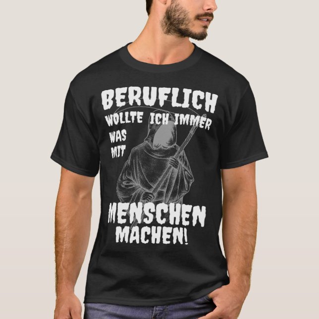 T-shirt Grim Reaper Professional Was With Menschen Black H (Devant)