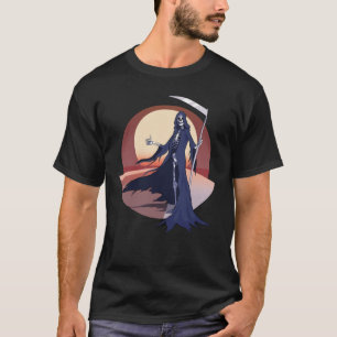 T-shirt Grim Reaper Road Triage   Hitchhiking