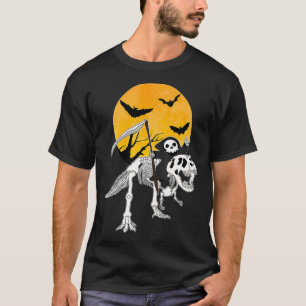 T-shirt Grim Reaper Scythe équitation Skeleton TRe Paranor