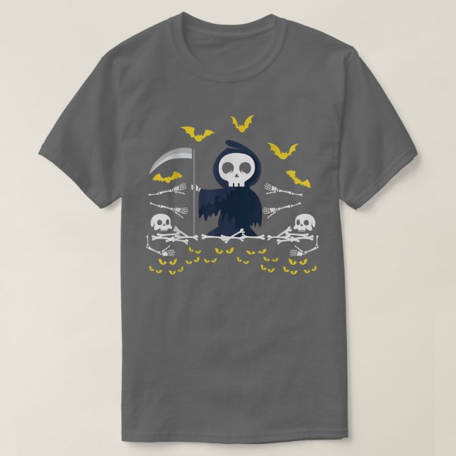 T-shirt Grim Reaper Skeleton Fictophilia  (Design devant)