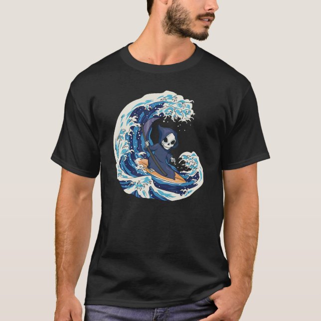 T-shirt Grim Reaper Surfing (Devant)
