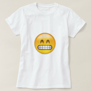 T-shirt Grimacerie du visage avec les yeux de sourire