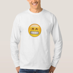 T-shirt Grimacerie du visage avec les yeux de sourire