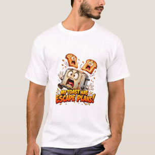 T-shirt Grimaceuse grille-pain – Mon toast a des plans d'é