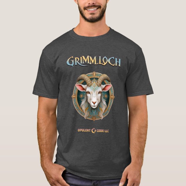 T-shirt Grimmloch Emblème de la Chèvre Jeu de rôle fantast (Devant)