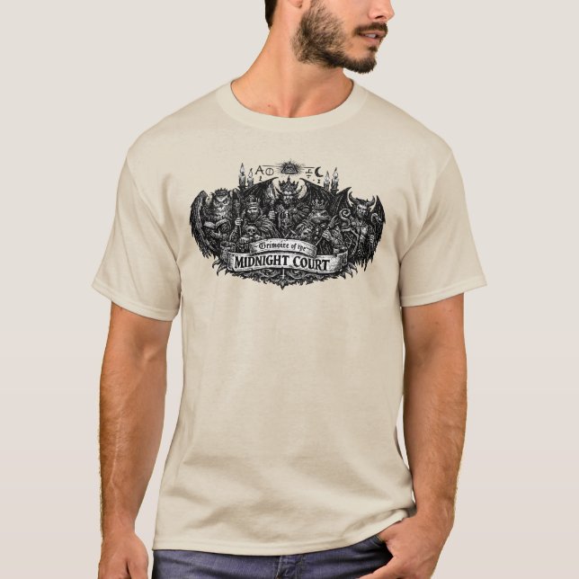 T-shirt Grimoire de la Cour de Minuit (Devant)