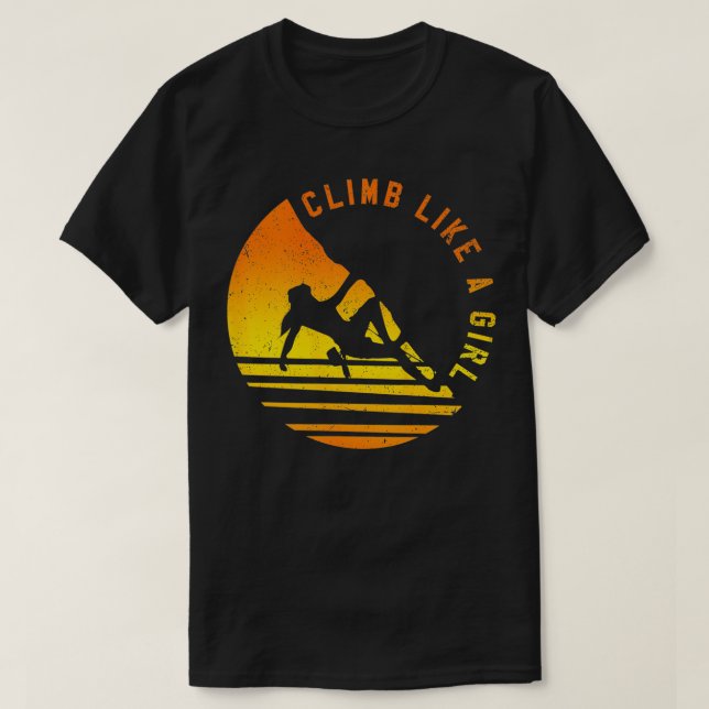 T-shirt Grimper Comme Une Escalade Rock Bouldering Cadeau (Design devant)