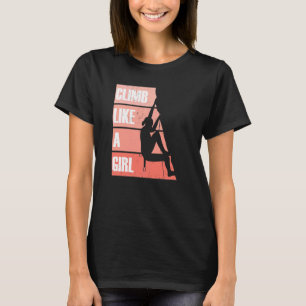 T-shirt Grimper Comme Une Fille Grimpper