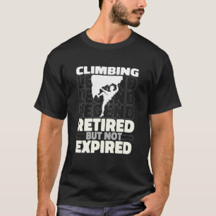 T-shirt Grimper Retraité Montée Montagne Bouldering Rock C