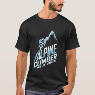 T-shirt Grimpeur Alpin Rapide Léger Engagé Règles de Monta