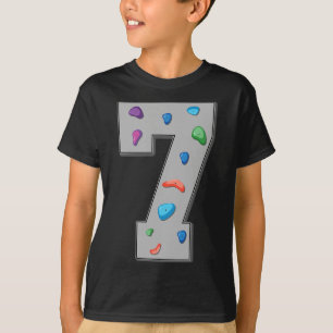 T-shirt Grimpeur de 7 ans Anniversaire Bloc Escalade R