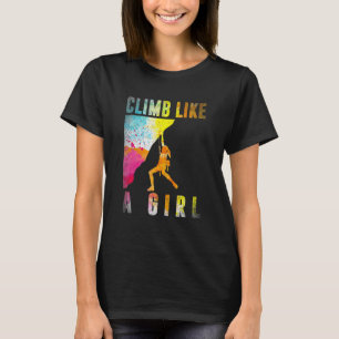 T-shirt Grimpeur de blocs Femmes Filles Enfants Grimpe de