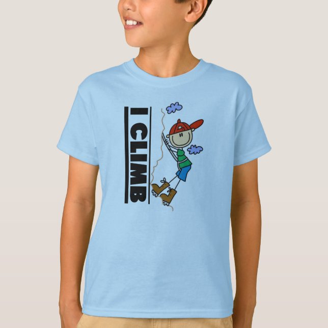 T-shirt Grimpeur de montagne que je monte (Devant)