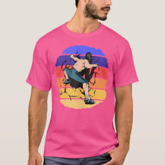T-shirt Grimpeur de mur génial Rocher Escalade de montagne