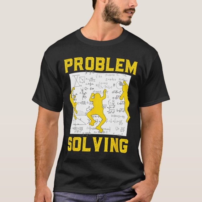 T-shirt Grimpeur de résolution de problèmes Escalade Bloc  (Devant)
