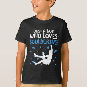 T-shirt Grimpeur d'escalade Hommes Juste un garçon qui aim
