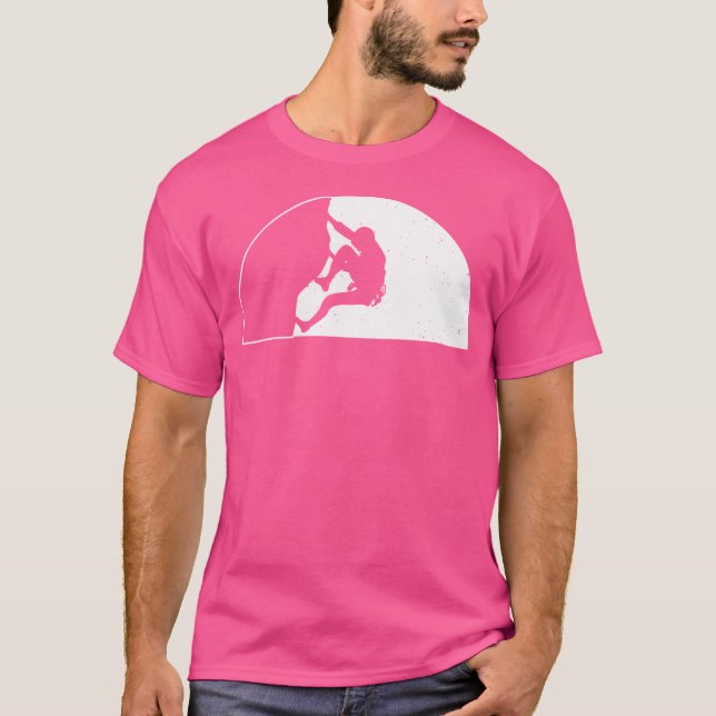 T-shirt Grimpeur Escalade Bloc (Devant)