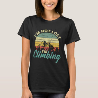 T-shirt Grimpeur Je ne suis pas perdu, je grimpe sur le ro