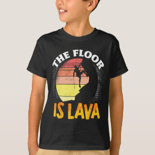 T-shirt Grimpeurs de rochers Escalade de blocs sur le sol