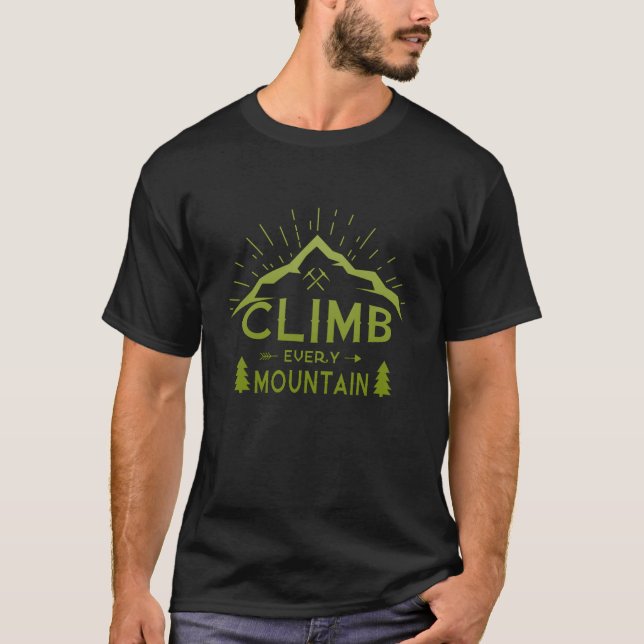 T-shirt Grimpez chaque montagne (Devant)