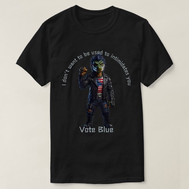 T-shirt Grin Protocol 50x50 Gator Punk Vote edition 001 (Design devant)