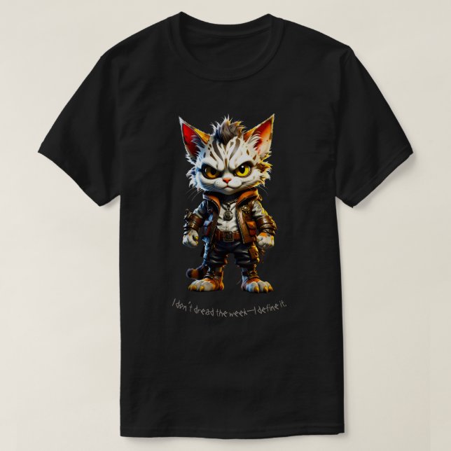 T-shirt Grin Protocol 50x50 Kitty Punk edition 003 (Design devant)