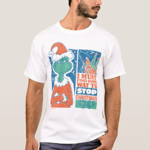 T-shirt Grinch Arrêtez Noël Graphique Vintage