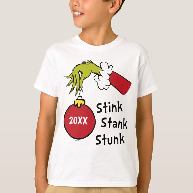 T-shirt Grinch | Ça pue, ça puait, ça a pué (Devant)