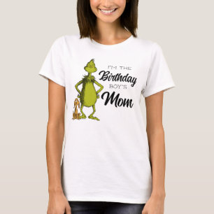 T-shirt Grinch Chalkboard Anniversaire Maman du garçon