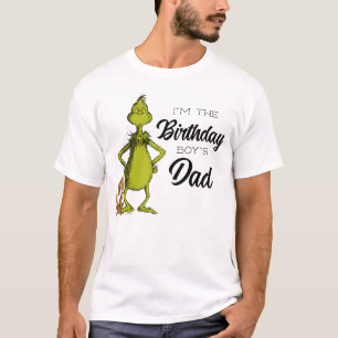 T-shirt Grinch Chalkboard Birthday Boy's Papa