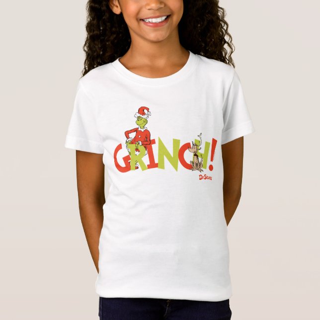 T-Shirt Grinch! Character Logo Graphic (Devant)
