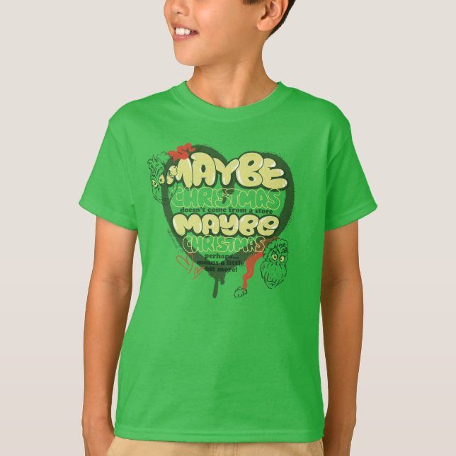 T-shirt Grinch | Citation de Noël (Devant)