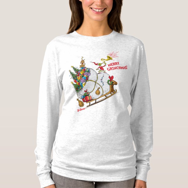 T-shirt Grinch classique | Joyeux Grinchmas ! (Devant)