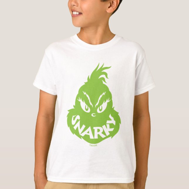 T-shirt Grinch | Face de grincement (Devant)