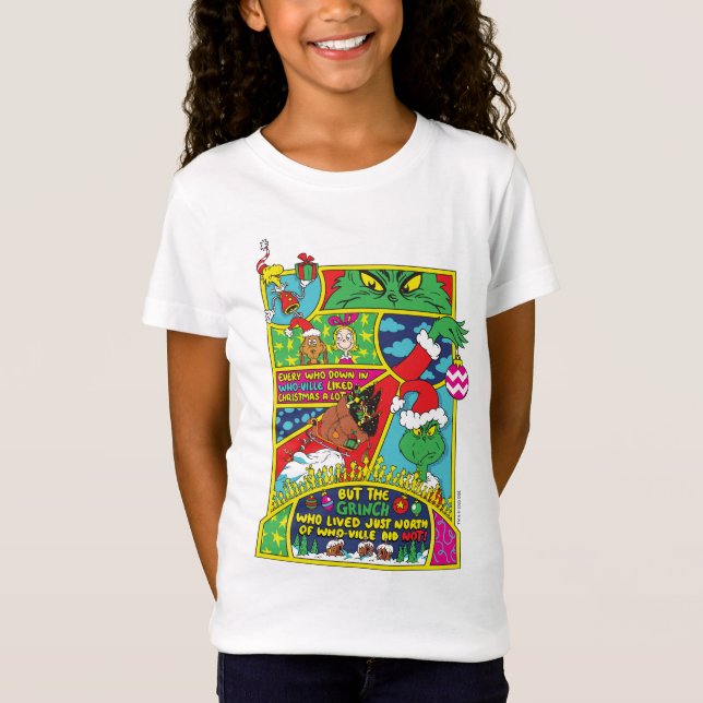 T-Shirt Grinch | Graphique de Bande Dessinée (Devant)