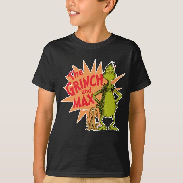 T-shirt Grinch | Grinch & Max Starburst (Devant)