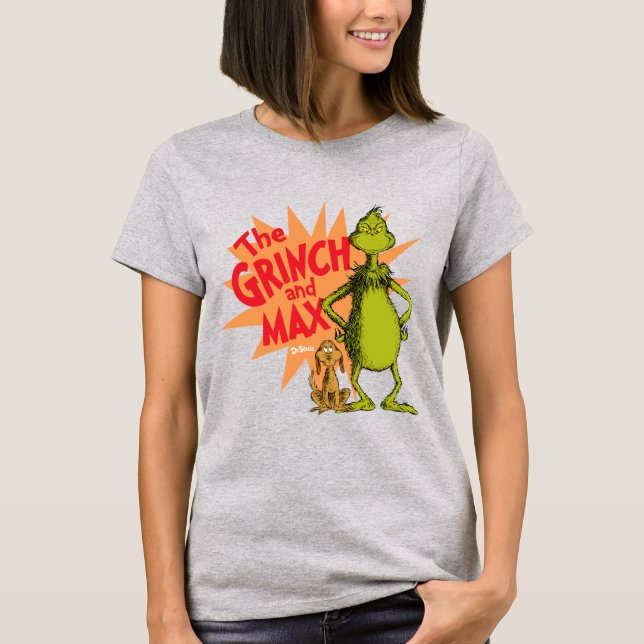 T-shirt Grinch | Grinch & Max Starburst (Devant)