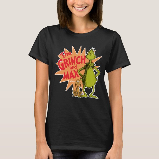 T-shirt Grinch | Grinch & Max Starburst (Devant)