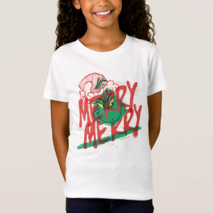 T-Shirt Grinch   Grunge Graphique Joyeux Joyeux