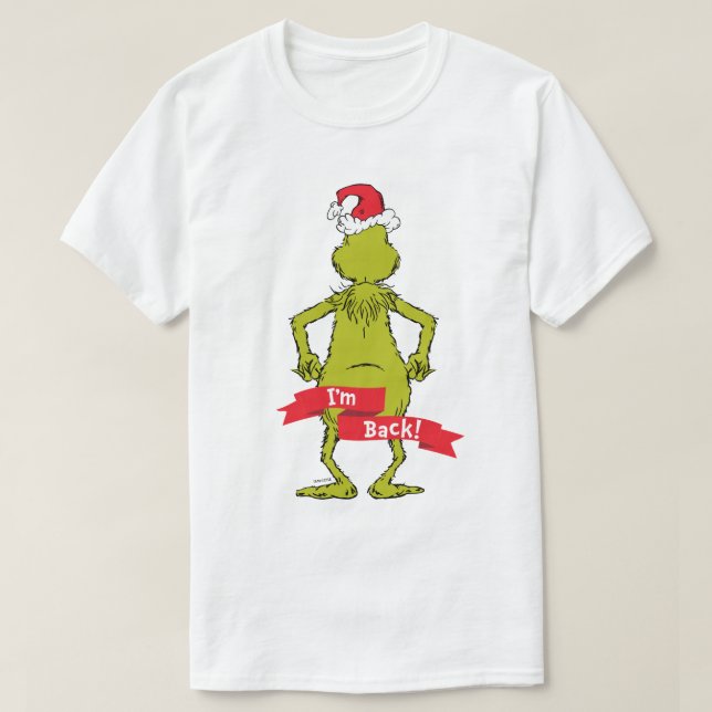 T-shirt Grinch | Je suis de retour (Design devant)