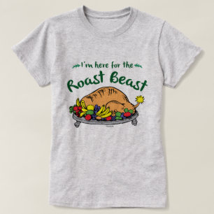 T-shirt Grinch Je suis là pour le Bête Rôtie