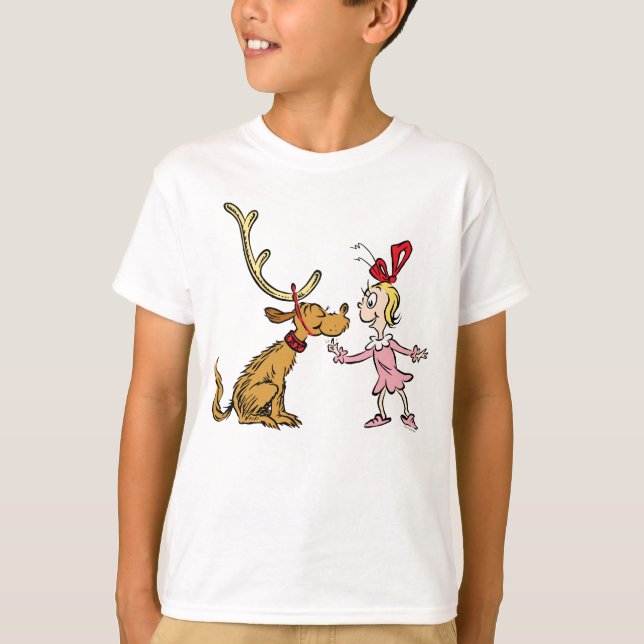 T-shirt Grinch | Max & Cindy Lou Who (Devant)