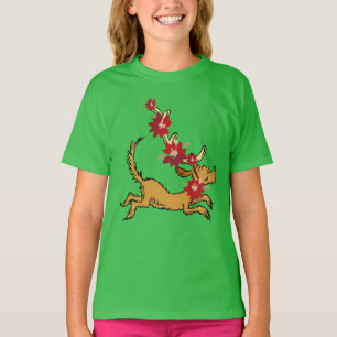T-shirt Grinch Max Pointsettia de Noël