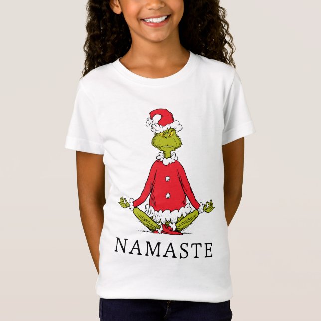 T-Shirt Grinch | Namaste Père Noël (Devant)