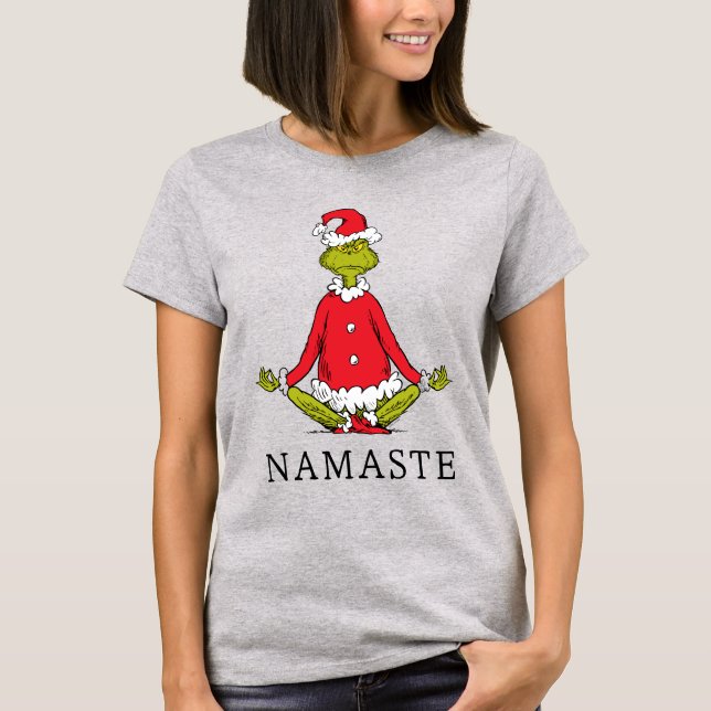 T-shirt Grinch | Namaste Père Noël (Devant)