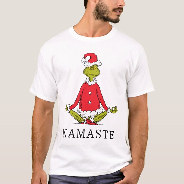 T-shirt Grinch | Namaste Père Noël (Devant)