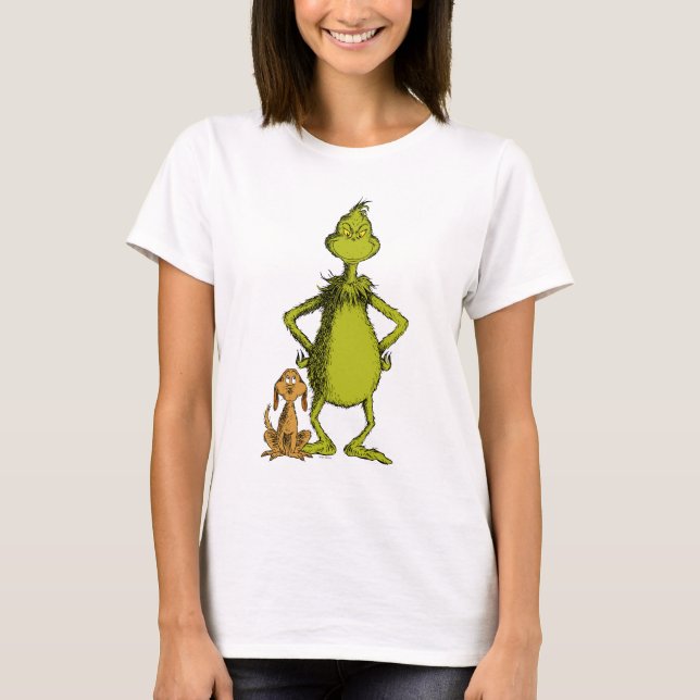 T-shirt Grinch | posture de Max et Grinch (Devant)