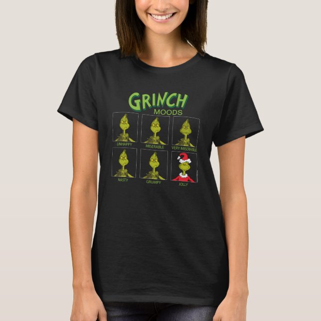 T-shirt Grinch | Tableau d'humeurs Édition de Noël (Devant)
