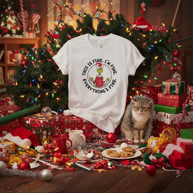T-shirt Grinch | Tout va bien (Créateur téléchargé)